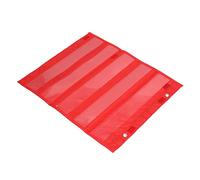 Yinhing Tabla de Bolsillo Magnética Tabla de Bolsillo Magnética para Estudiantes de Programación de Bolsillos Transparentes de 5 Filas para Actividades en el Hogar y la Escuela de para el Aula (rojo)