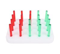 Yinhing Tablero Perforado Acrílico de 20 Agujeros, Entrenador de Destreza Manual para la Coordinación Mano-Ojo y Habilidades Motoras, con Cubiertas de Plástico para Bordes Lisos,