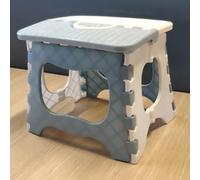 Yinhing Taburete Plegable Multifuncional para Campamento, Silla de Jardín de Plástico Portátil para Barbacoa, Senderismo, Pesca, Ocio Al Aire Libre, Diseño Elegante en Gris y Blanco, Solución de