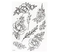 Yinhing Tatuajes Temporales Pegatinas de Cuerpo Falso para Mujeres con Diseño Colorido de Larga Duración para Manos Piernas Cintura Pecho Espal (TH-391)