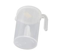 Yinhing Taza Medidora de Plástico Transparente con Tapa, Taza Medidora de Calidad Alimentaria de 1000ml para Cocinar y Hornear, Accesorio de Cocina Ligero (500ML)