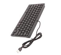 Yinhing Teclado Inglés Ruso Teclado Rusia K 1000 con Cable Ultrafino 78 Teclas Diseño Ergonómico para Idiomas Ruso Francés Alemán PC Portátiles Teclados de Ordenador (Diseño AZERTY francés)