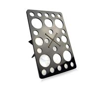 Yinhing Tendedero para Brochas de Maquillaje, Soporte para Brochas Cosméticas de Acrílico de 28 Orificios para Brochas de Artista de Uñas, con Organizador Multifuncional para Artículos (BLACK)
