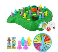 Yinhing Tortuga Conejo Trampa Juego de Mesa Competitivo Juego de Estrategia Interactivo para Niños Familia Amigos Diversión Educativa con Personajes Adorables Incluye 16 Piezas de Ajedrez Dados 48
