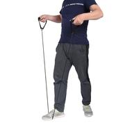 Yinhing Tubo de Banda de Ejercicio con Asas Cómodas para Entrenamiento de Fuerza, Ejercicios Físicos, Pilates y Gimnasio en Casa, Color y Equipo de Estiramiento Versátil (Black)