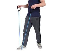 Yinhing Tubo de Banda de Ejercicio con Asas Cómodas para Entrenamiento de Fuerza, Ejercicios Físicos, Pilates y Gimnasio en Casa, Color y Equipo de Estiramiento Versátil (Blue)