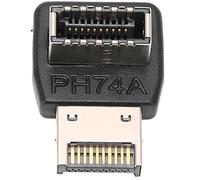 Yinhing USB3. Adaptador Type-E para Placa Base de Computadora Codo de Dirección de 90 Grados Divisor de Panel Frontal USB USB3. / 3.2 Diseño del Adaptador Plug and Play (PH74A)
