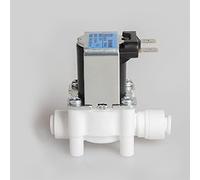 Yinhing Válvula Solenoide de Entrada, Válvula Purificadora Electromagnética de 24V para Material de Fácil Instalación en el Hogar (solenoide de aguas residuales de 1/4)