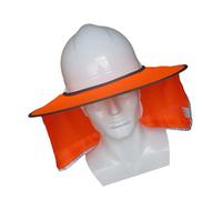 Yinhing Visera de Casco con Protección Solar, Parasol Reflectante de Seguridad para Trabajos de Construcción Al Aire Libre, con 4 Opciones de Color para Protección del Cuello y los Ojos (ORANGE)