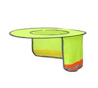 Yinhing Visera de Casco con Protección Solar, Parasol Reflectante de Seguridad para Trabajos de Construcción Al Aire Libre, con 4 Opciones de Color para Protección del Cuello y los Ojos (GREY)