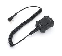 YiNiTone U94X PTT Tactical Civilian Version - Adaptador móvil de 2 pines de 7,0 mm, enchufe Push to Talk para Kenwood TYT Baofeng UV82 UV5R UV6R BF888S Walkie Talkie