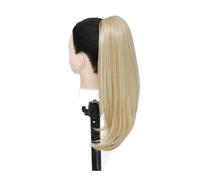 Yinj9562fg Coleta Postiza Extensión de Cola de Caballo Larga y Recta con cordón Ajustable, de 45 cm, de Fibra sintética Resistente al Calor, con Clip for Mujer. Extensiones Coleta(M16-22)