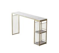 Yinj9562fg Mesa Alta Mesa de Bar mármol Sencilla for el hogar, Moderna Mesa Alta combinada con partición Larga Cocina(120 * 40 * 105)