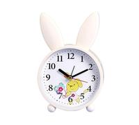 Yinj9562fg Reloj Despertador clásico Reloj Despertador pequeño y Sencillo con decoración de mesita Noche for Dormitorio Estudiante(Beige)
