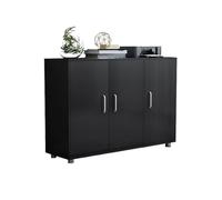 Yinj9562fg Vertical Gabinete de Archivos 1,2 m información Almacenamiento Corto Impresora Oficina Estantería pequeña Organización(Negro)