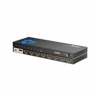 Yinker 4K HDMI Splitter 1 in 8 Out, 8 puertos HDMI distribuidor para 8 pantallas, 4K30Hz, Xbox360 PS4 PS3 Roku