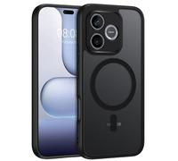 YINLAI Funda para Honor 600 Lite compatible con MagSafe, funda magnética translúcida mate resistente a los golpes para Honor 600 Lite 5G de 6,6 pulgadas, negro