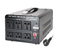 Yinleader 5000VA- Transformador Elevador/Reductor de Voltaje de 5000 Vatios EE.UU. - Convertidor de Energía de 220 Voltios - 220V / 110V 5000W Estabilizador de voltaje automático