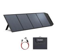 Yinleader Panel solar plegable de 400 W para camping, autocaravana y | Carga rápida para estación de energía, ligera y plegable para exteriores, paneles solares de alta eficiencia