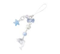 YiNLuax Colgante multiusos para bolso de delfín, lazos de metal, llavero para mochila y bolso, accesorio temático ligero, decoración artística de bolsa de delfín, Modelo de delfín, Talla única