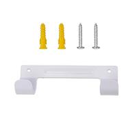 YiNLuax Gancho de acero para tabla de planchar con diseño plegable que ahorra espacio, construcción de metal resistente para el hogar, cocina, baño, gancho de pared multiusos