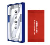 YiNLuax Protector de pantalla de cristal duro antiarañazos para teléfonos 17 modelos, instalación sin burbujas, con herramientas