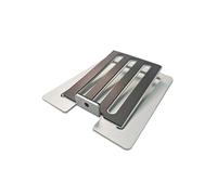 YiNLuax Soporte de barra de sonido de metal resistente, tecnología de amortiguación de vibraciones y base en ángulo para sistemas de entretenimiento en el hogar, soporte de escritorio para juegos