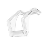 YiNLuax Soporte pequeño para computadora modelo S12, soporte acrílico transparente para bajar la temperatura del dispositivo, diseño de ahorro de espacio, soporte acrílico portátil