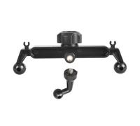 YiNLuax Soportes de expansión de cabeza esférica de 17 mm, tres adaptadores de soporte de teléfono para fijación simultánea de dispositivos durante transmisiones, adaptadores de soporte de teléfono de