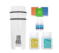 YINMIK - Kit de sondas de pH de repuesto para pH YINMIK 4 en 1, electrodo de pH con solución de calibración EC 1413μS/cm y solución de almacenamiento de pH