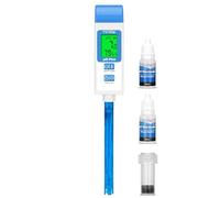 YINMIK Medidor de pH de Calidad de Agua, Probador de pH Digital, Lector de pH, Kit Profesional de Prueba de pH y Temperatura, Adecuado para Alimentos Enlatados, Varias Soluciones.