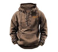 Yinova Sudadera capucha hombre Para M.c läre-ñ, Mis.to algodón suave, Para escuela, universidad y uso diario, quedadas(Khaki,4XL)