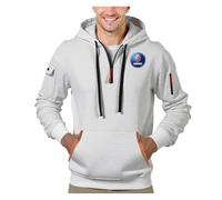 Yinova Sudadera con Capucha y Cremallera Hombre SC A. B, Ligero y Transpirable Todo el día, per Tempo Libero, viaggio e quotidianità(Light Grey,M)