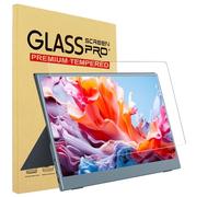 YINOVEEN Protector de pantalla de vidrio templado de 16 pulgadas para monitor portátil ARZOPA/MNN/KYY/VILVA/ASUS/FANGOR/ViewSonic/QQH de 16 pulgadas, dureza 9H, sin burbujas