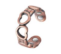 YINOX Anillo de cobre magnético superfuerte para mujer, un anillo de cobre de amor que simboliza el amor, incluye 4 imanes NdFeB (2,3 pulgadas)