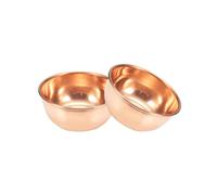 YINOX Los cuencos de cobre hechos a mano del antiguo Oriente se pueden utilizar para servir ensaladas o postres, disfruta de la peculiaridad de la comida con platos elaborados.