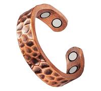 YINOX Paquete de 1 Anillos de Artritis de Terapia magnética de 3500 Gauss para Hombres y Mujeres, alivian eficazmente la Artritis y el Dolor de Dedos Anillos de Cobre (L)