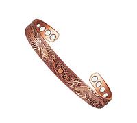 YINOX Pulsera de artritis de terapia magnética de cobre puro para hombres, artritis efectiva y alivio del dolor del túnel carpiano, joyería fácilmente ajustable (C)