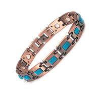 YINOX - Pulsera de cobre para mujer, turquesa azul para mujer, joyería de cobre de moda de 7.67 pulgadas (turquesa azul), 7 67 inch, Cobre