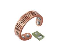 YINOX Pulsera magnética vintage de cobre puro antiguo de 7.5 pulgadas para hombre y mujer, regalo para hombre (anillo de cobre)