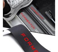 YINTMI 4 protectores de umbral de puerta de automóvil para Se-at Cupra Formentor, placas de fibra de carbono, pedal de bienvenida, antideslizante, accesorio de decoración de estilo automático