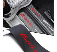 YINTMI 4 protectores de umbral de puerta de automóvil para Se-at Cupra Formentor, placas de fibra de carbono, pedal de bienvenida, antideslizante, accesorio de decoración de estilo automático (nacido)