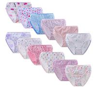 Yintry Niñas Bragas De Algodón Ropa Interior de Calzoncillos cómodos para niños (Paquete de 12 al Azar) (7-8 Años, Estilo1)