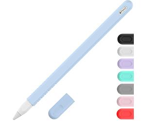 YINVA Funda compatible con Apple Pencil de 2ª generación, accesorios compatibles con iPad Pencil de 2ª generación con punta (azul)