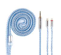 Yinyoo Cable de actualización chapado en plata de 16 núcleos 2 pines equilibrado IEM cable de repuesto de 2,5 mm enchufe KZ ZST ED16 TRN V90 CCA C10