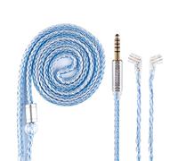 Yinyoo Cable de actualización para monitor de oído de 0,75 mm, 2 pines QDC 4,4 mm, cable de repuesto para auriculares de 16 núcleos cable de audio de alta fidelidad (QDC, 4,4 mm)