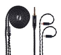 Yinyoo - Cable de auriculares de repuesto mejorado, cable de cobre chapado en plata de 8 núcleos con 0,78 mm para KZ AS10 ZS4 ZS5 ZS6 ZS10 ES4 ZST ZSR ED16 TRN V80 V20 (2 pines 3,5 mm)