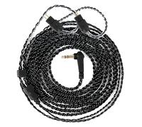 YINYOO CCA CRA IEM - Cable de extensión para auriculares EDX PRO/Castor/KZ ZS10 PRO/ZAR/ZAX/ZAS/AS16/ZSNPRO, CCZ 4N OFC, cable chapado en plata (tinta, 2 pines, enchufe de 3,5 mm)