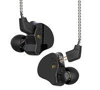 Yinyoo CCZ Melody In-Ear-Ear-Monitors Hybrid 1BA 1DD HiFi Auriculares con Cable, Deep Bass Lightweight In Ear Auriculares IEM para músico/Baterista/Bajista (Negro, sin micrófono)