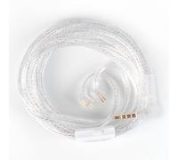 Yinyoo CCZ UP01 Plus 78 pulgadas OFC chapado en plata cable mejorado 0.75 mm cancelación de ruido cable de auriculares para KZ ZST/ZSTX/AS10/CCZ Melody/Coffee Bean/KBEAR KS1/KS2/Lark/Robin con